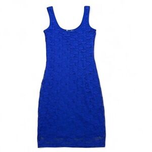 Mudd Blue lace bodycon dress sleeveless Size XS